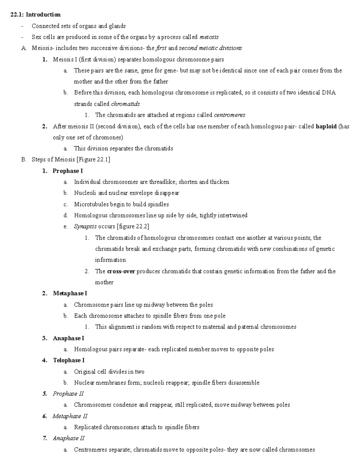 Chapter 22 The reproductive system - 22: Introduction - Connected sets ...