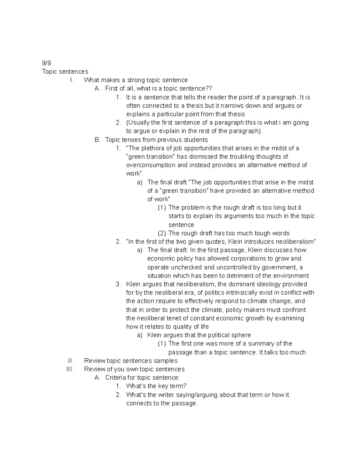 expos-lecture-1-topic-sentences-9-topic-sentences-i-what-makes-a