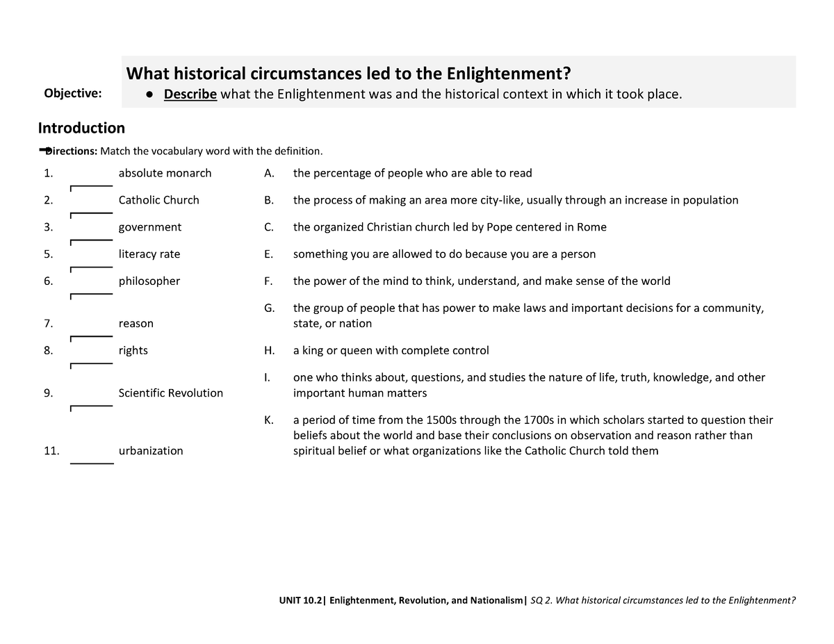 what-historical-circumstances-led-to-the-enlightenment-objective