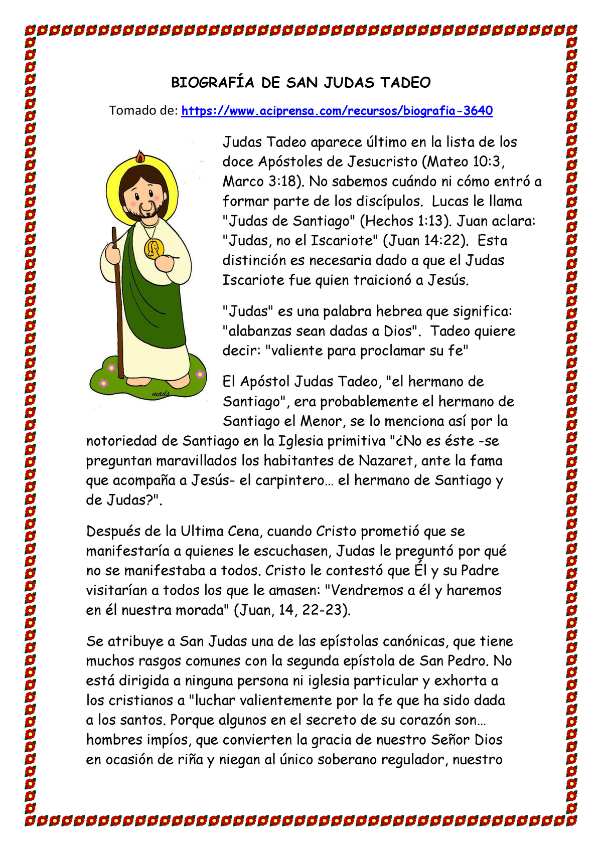 San Judas Tadeo: 7 datos que tal vez no conocías de su vida
