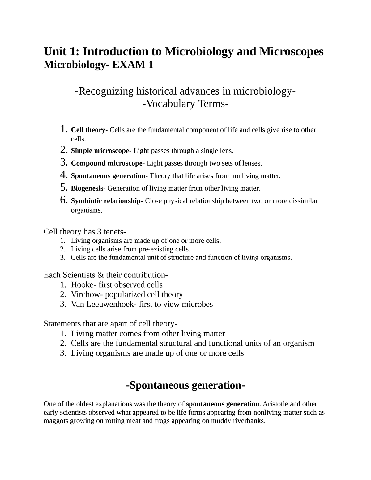 week 1 assignment microbiology basics tissues and membranes