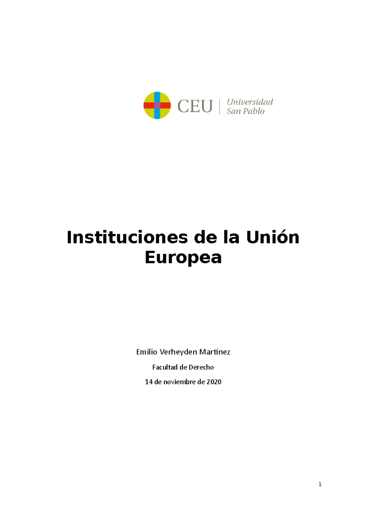 Apuntes de todas las instituciones de la Union Europea para el examen ...