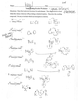 Mole Concepts Worksheet and Molar Mass and KEY - Name - Studocu