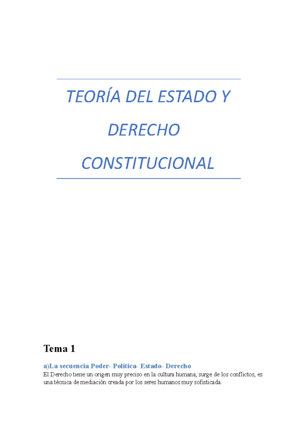 Constitucional Y Teoria Del Estado - TEORÍA DEL ESTADO Y DERECHO ...