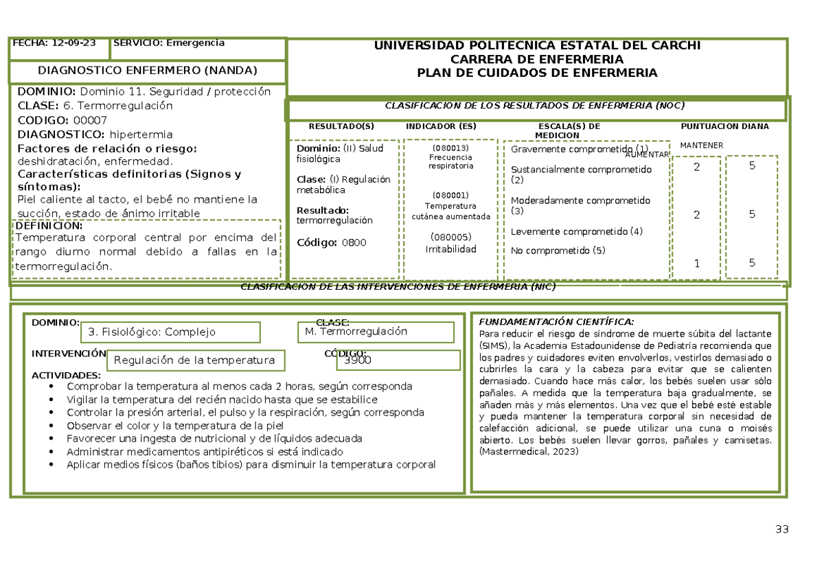 Pae - salud - RESULTADO(S) INDICADOR (ES) ESCALA(S) DE MEDICION