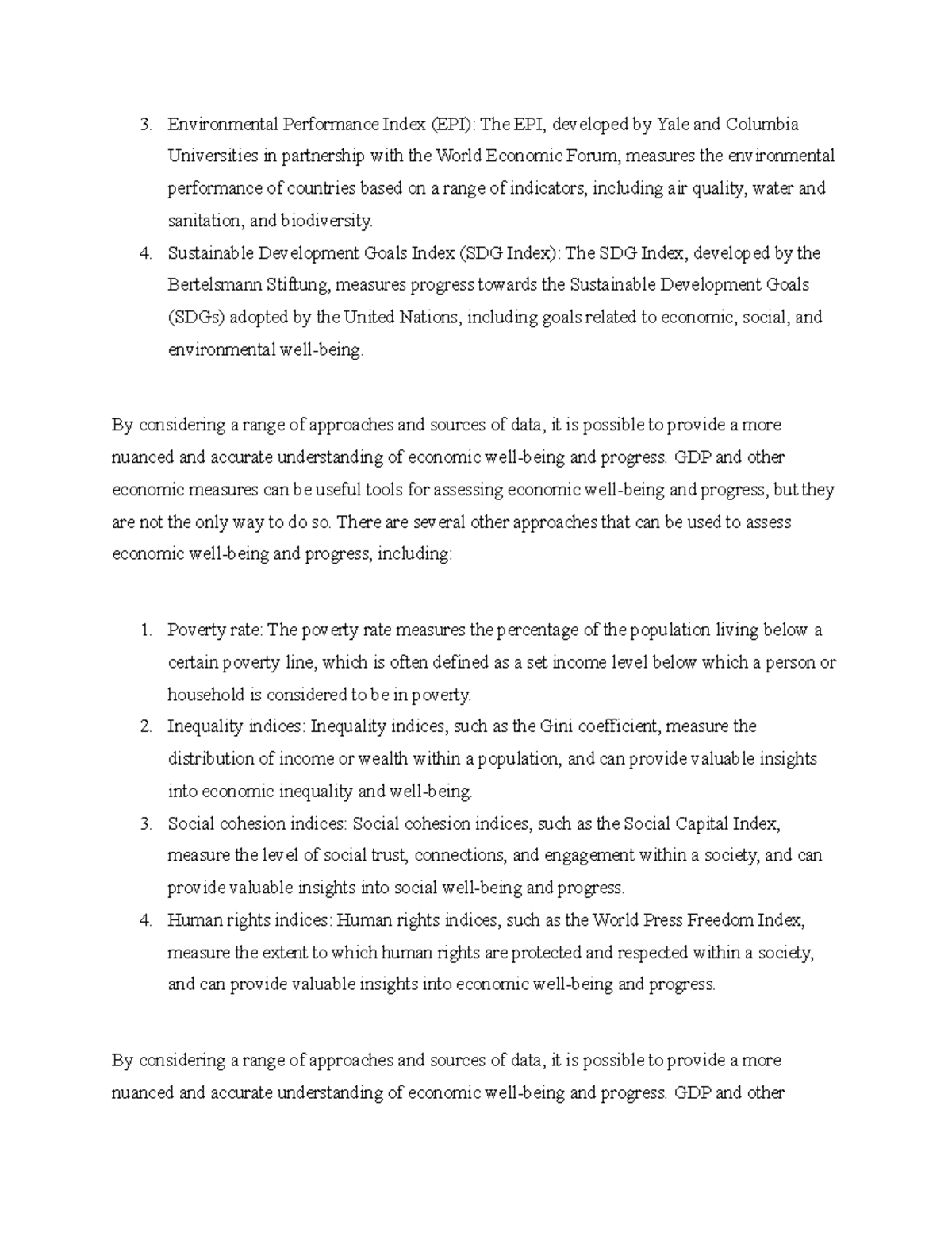 Measuring GDP-8 - Environmental Performance Index (EPI): The EPI ...