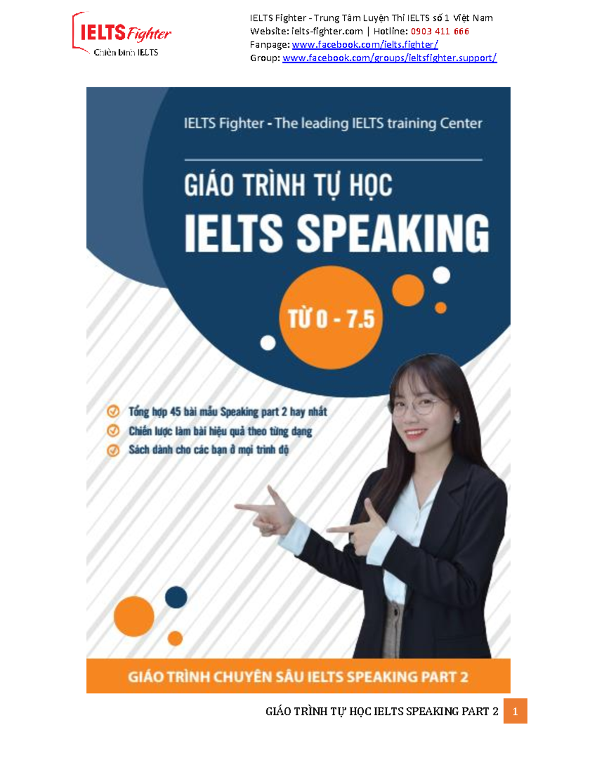 Giáo trình tự học Ielts Speaking Part 2 0-7.5 - Ielts Fighter - Website ...