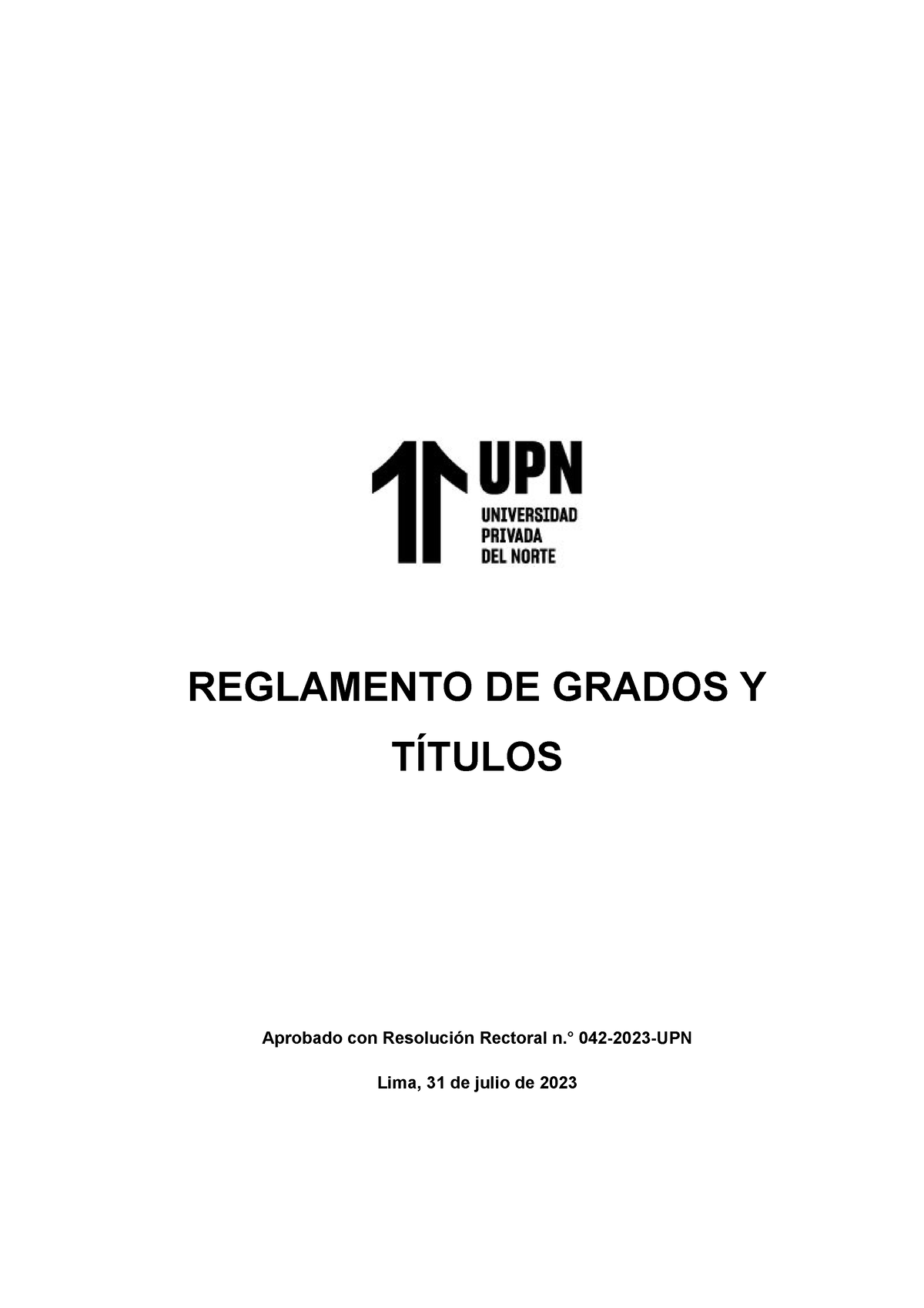 Reglamento-grados-titulos - REGLAMENTO DE GRADOS Y TÍTULOS Aprobado Con ...