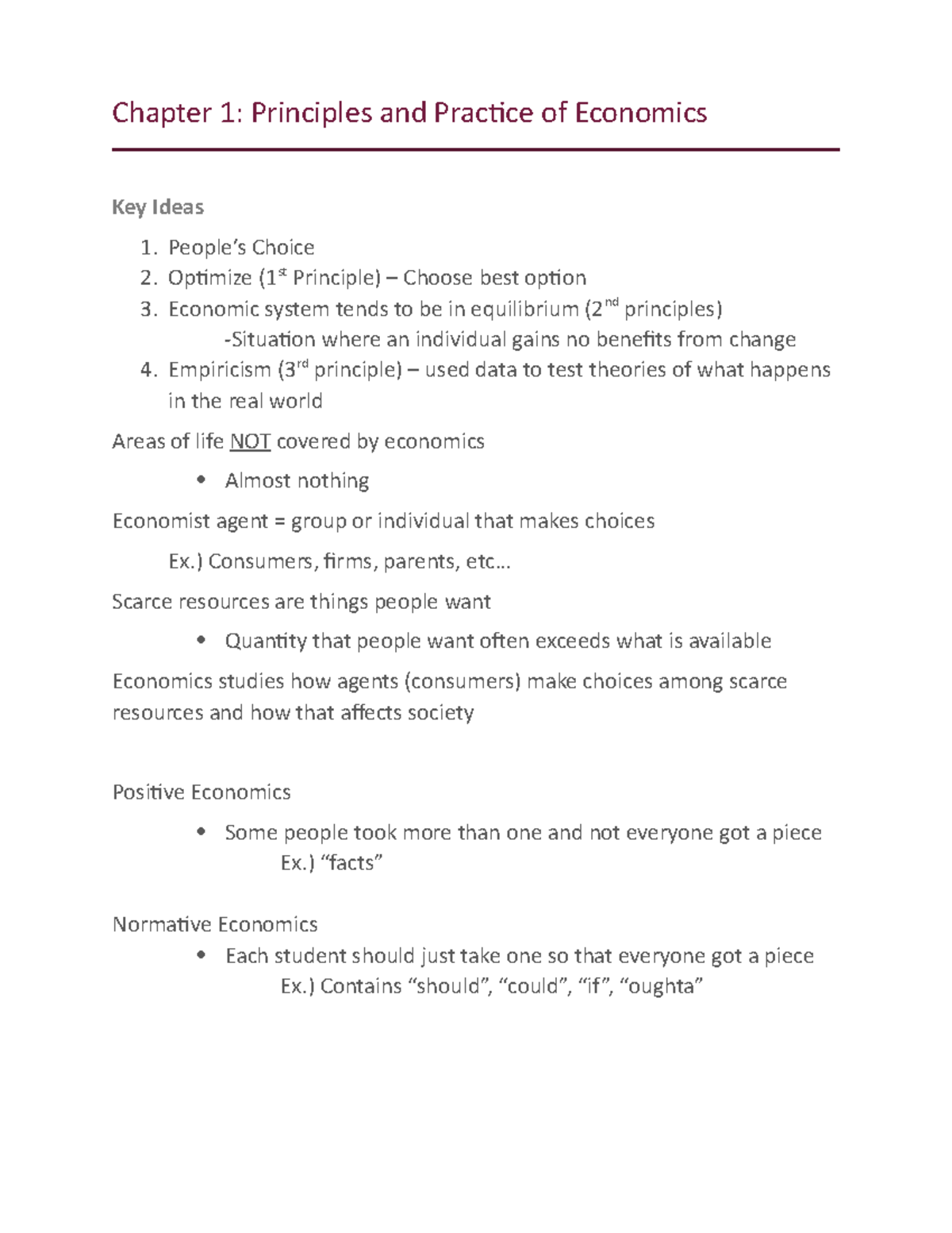 Chapter 1- Principles and Practice of Economics - People’s Choice 2 ...