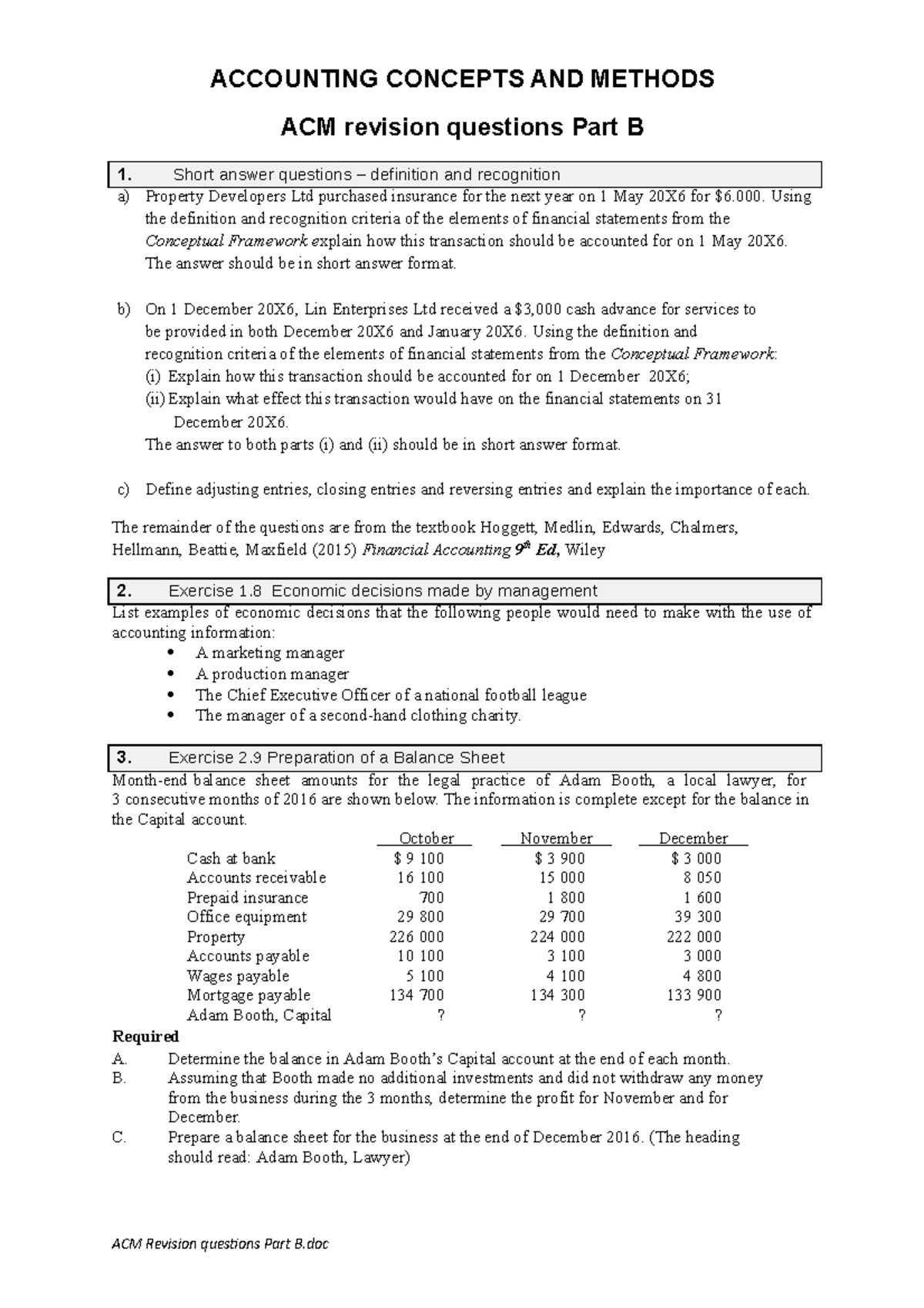 The Accounting Equation – Part 1 Test Answers Explained