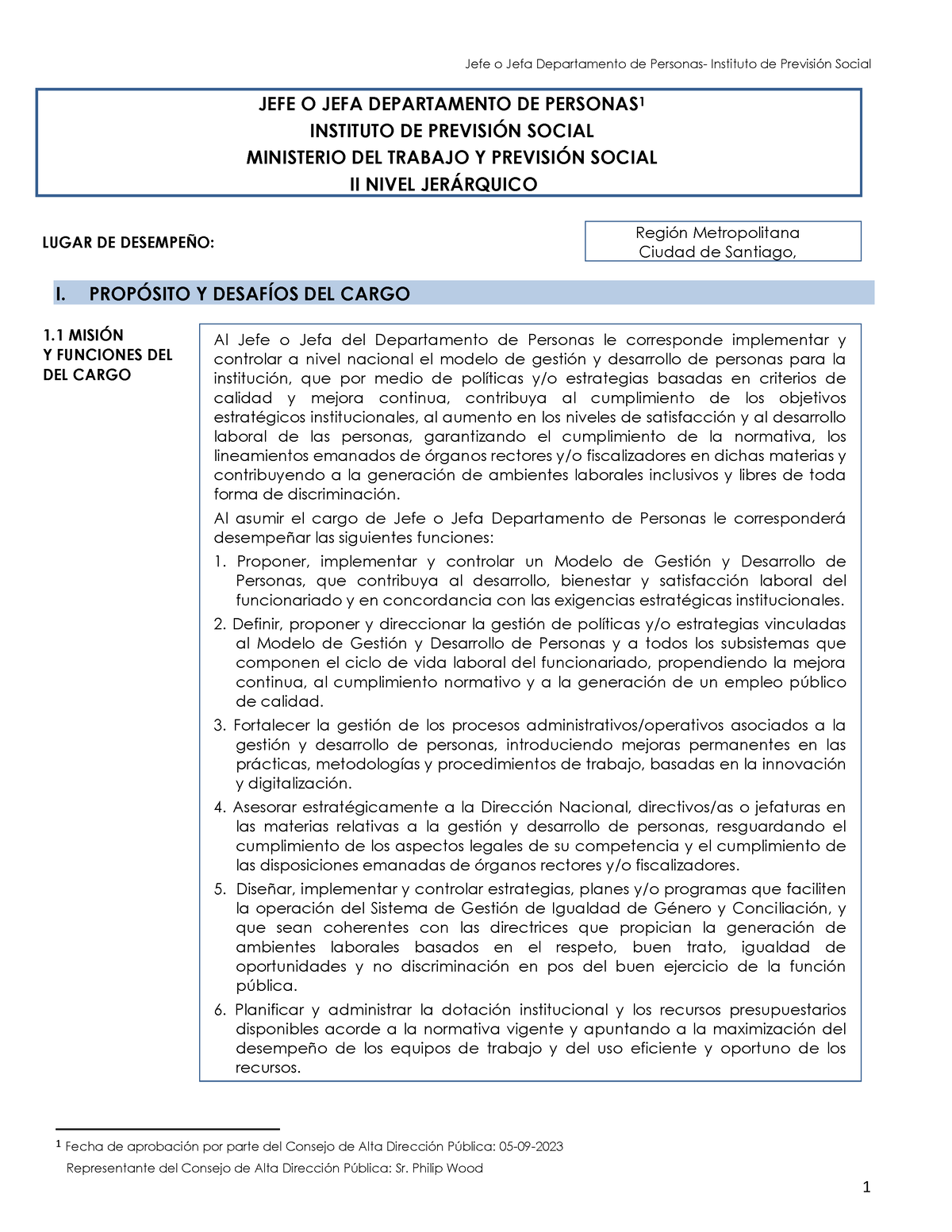 395726 - Dfsdfsdfsdfsdf - JEFE O JEFA DEPARTAMENTO DE PERSONAS 1 ...