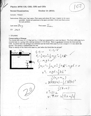 Lab 5 - Physics lab - Professor Ayesha Lakra Section: November 5, 2023 ...