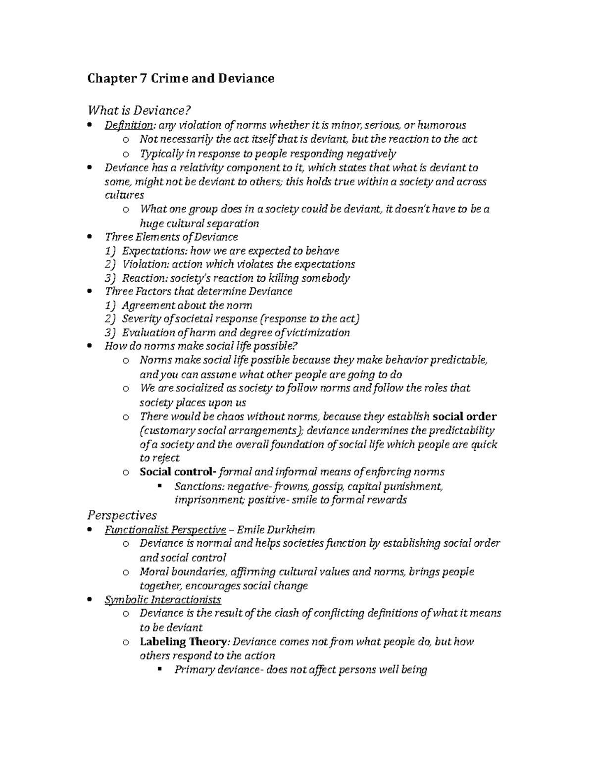 Exam 2 Study Guide - Summary Sociology: An Introduction To Sociology ...