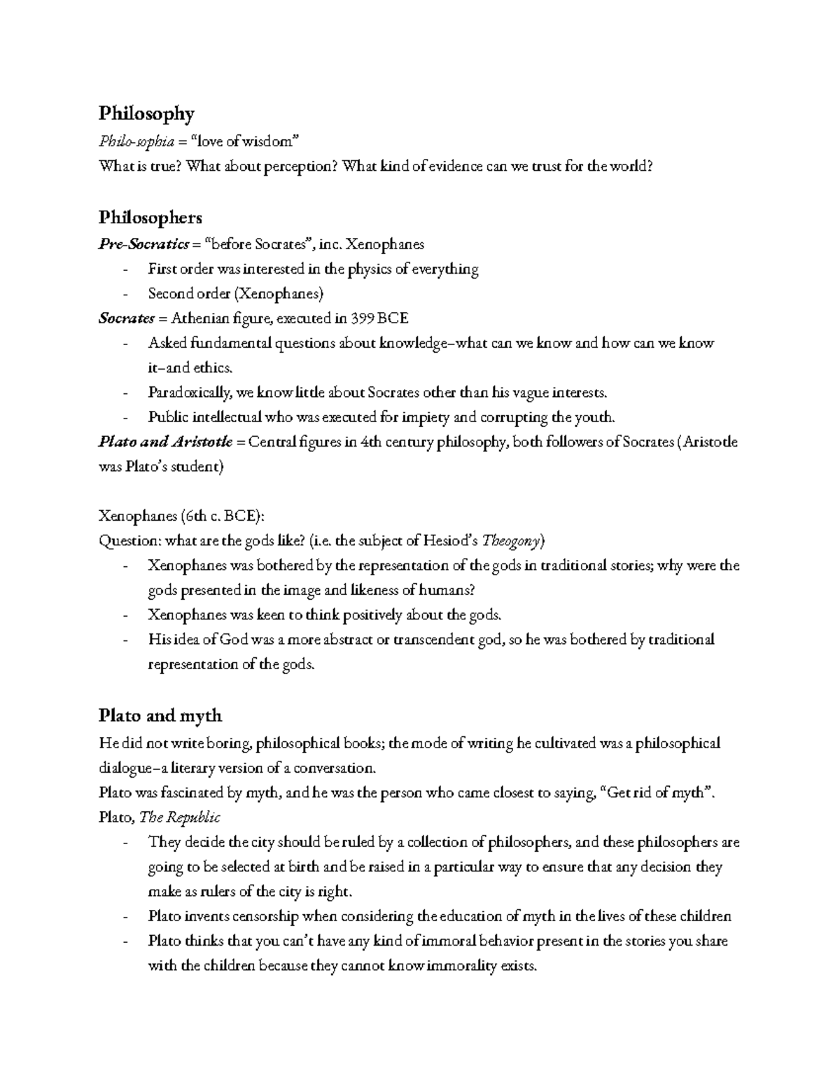 Unit 5 - Lecture 2 Philosophy - Philosophy Philo-sophia = “love Of ...