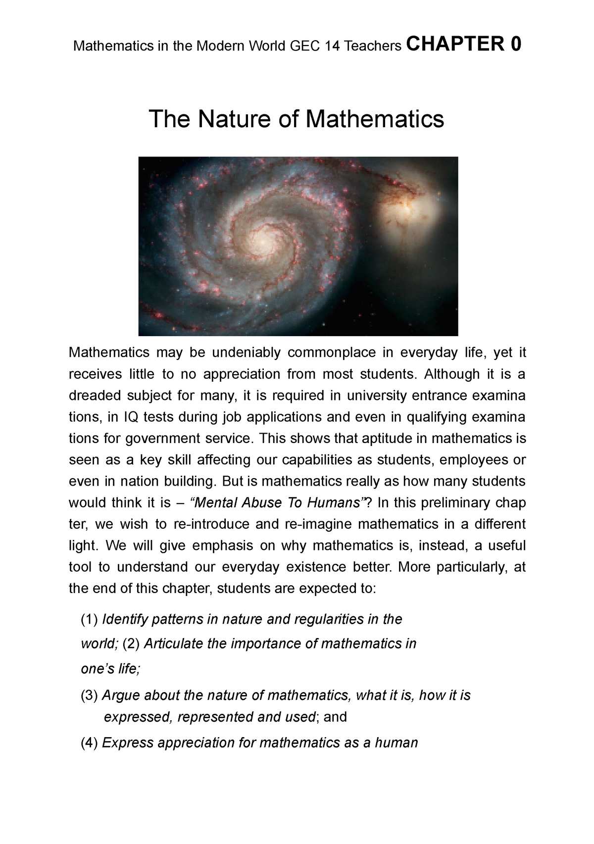 Chapter 0 Nature Of Mathematics Mathematics In The Modern World GEC   Thumb 1200 1705 