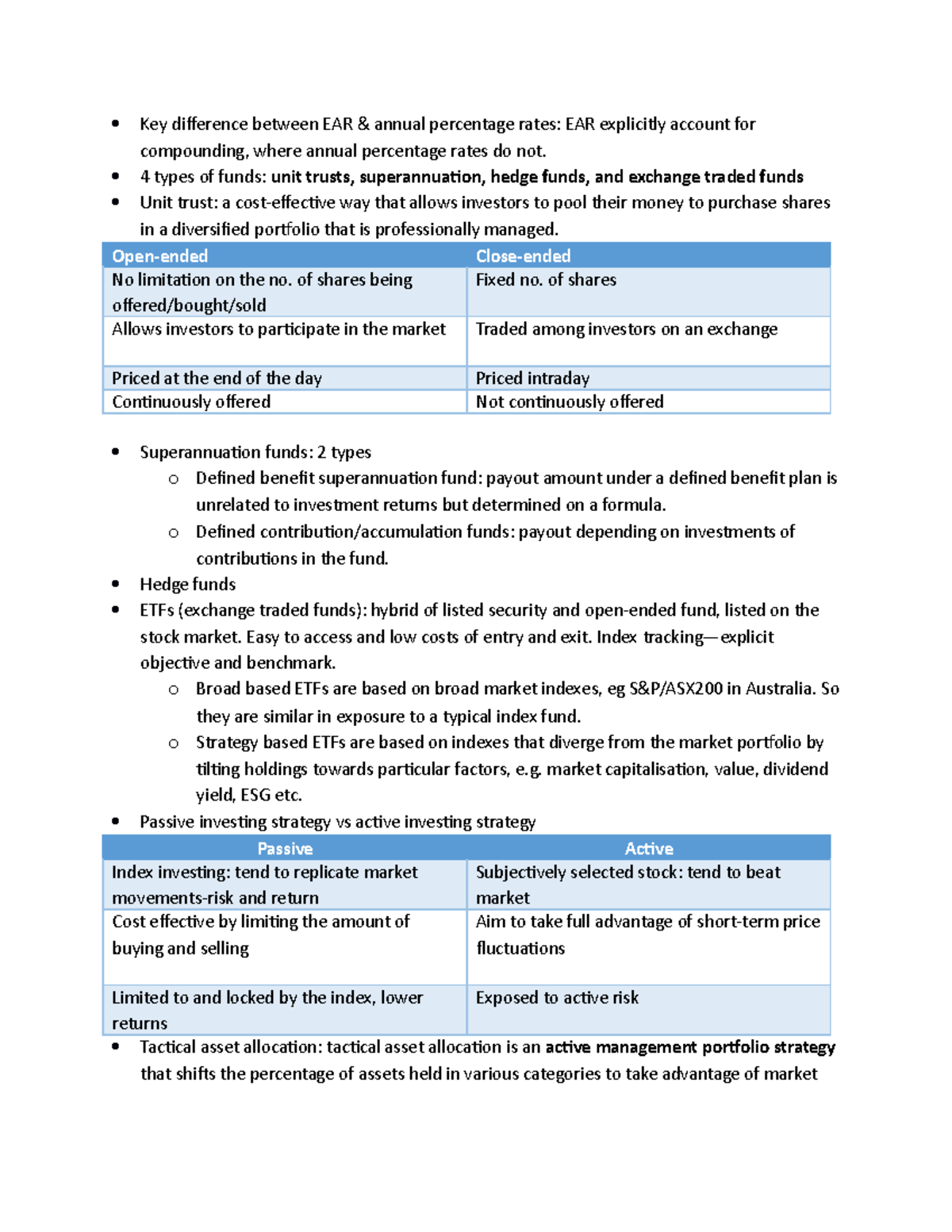 Revision - summary - Key difference between EAR & annual percentage ...