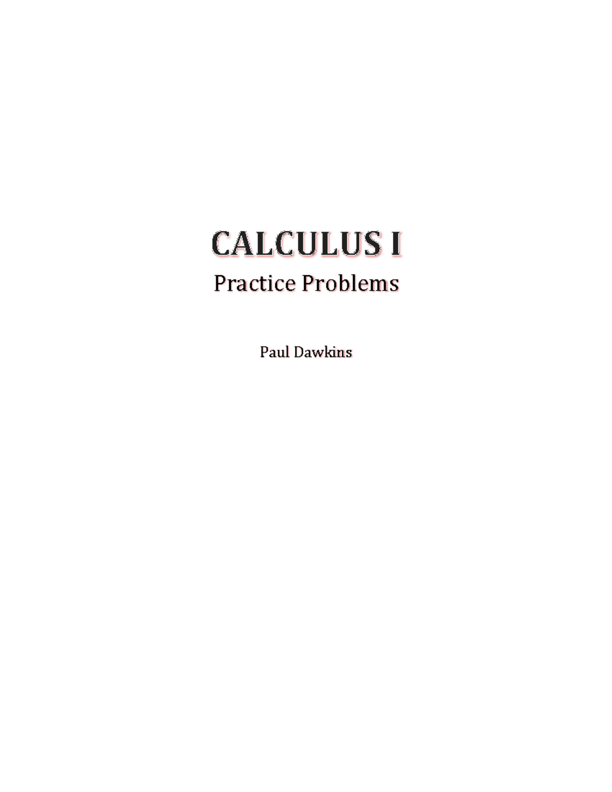 Calc I Complete Problems - Warning: TT: undefined function: 32 Practice ...