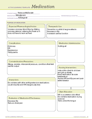 Timolol (Timoptic) Med Card - ACTIVE LEARNING TEMPLATES THERAPEUTIC ...