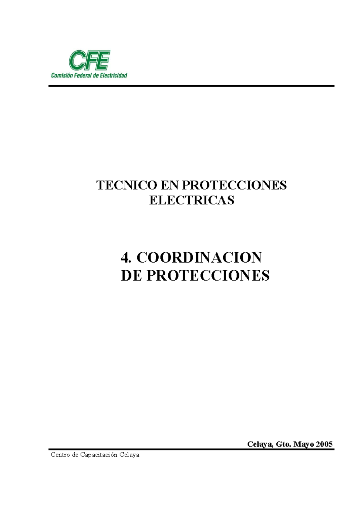 Tecnico En Protecciones Electricas Modul - TECNICO EN PROTECCIONES ...