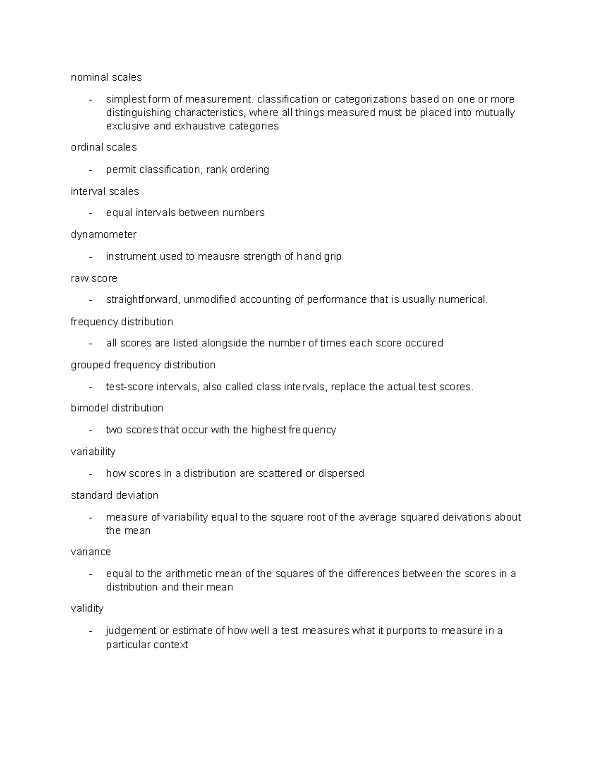 Nominal scales - nominal scales - simplest form of measurement ...