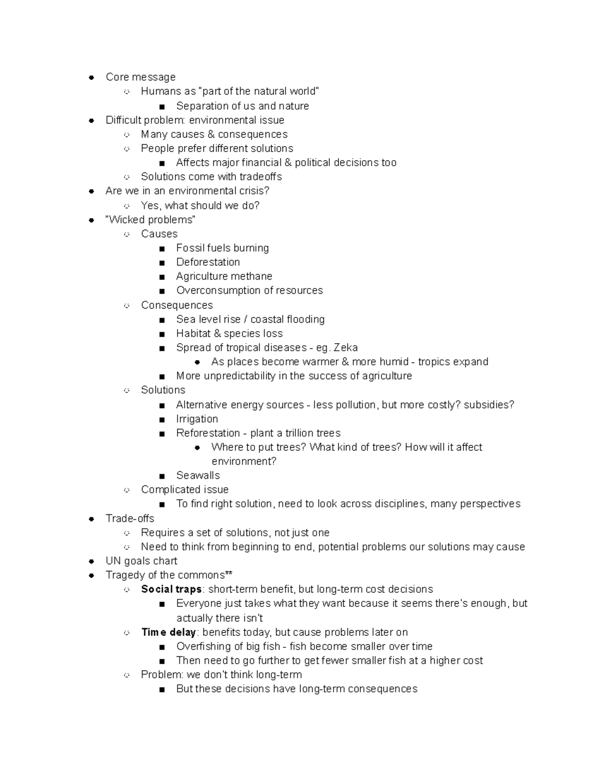 2 3 population growth - Environmental issues lecture notes - Core ...