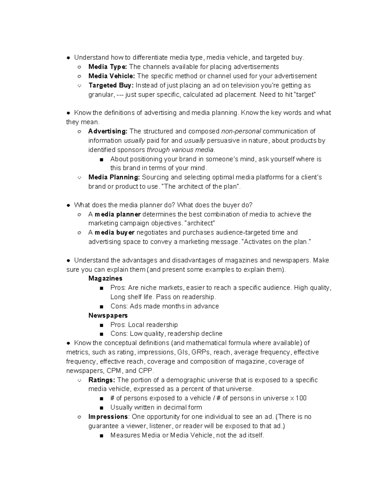 media-strategy-exam-1-understand-how-to-differentiate-media-type