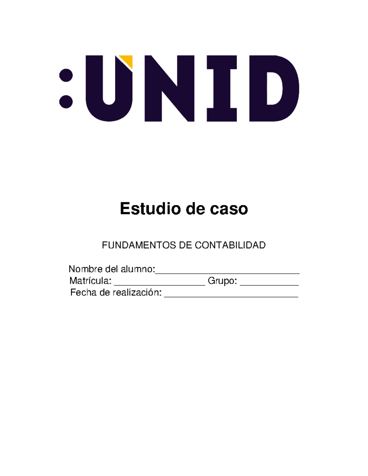 Estudio De Casos Contabilidad - Estudio De Caso FUNDAMENTOS DE ...