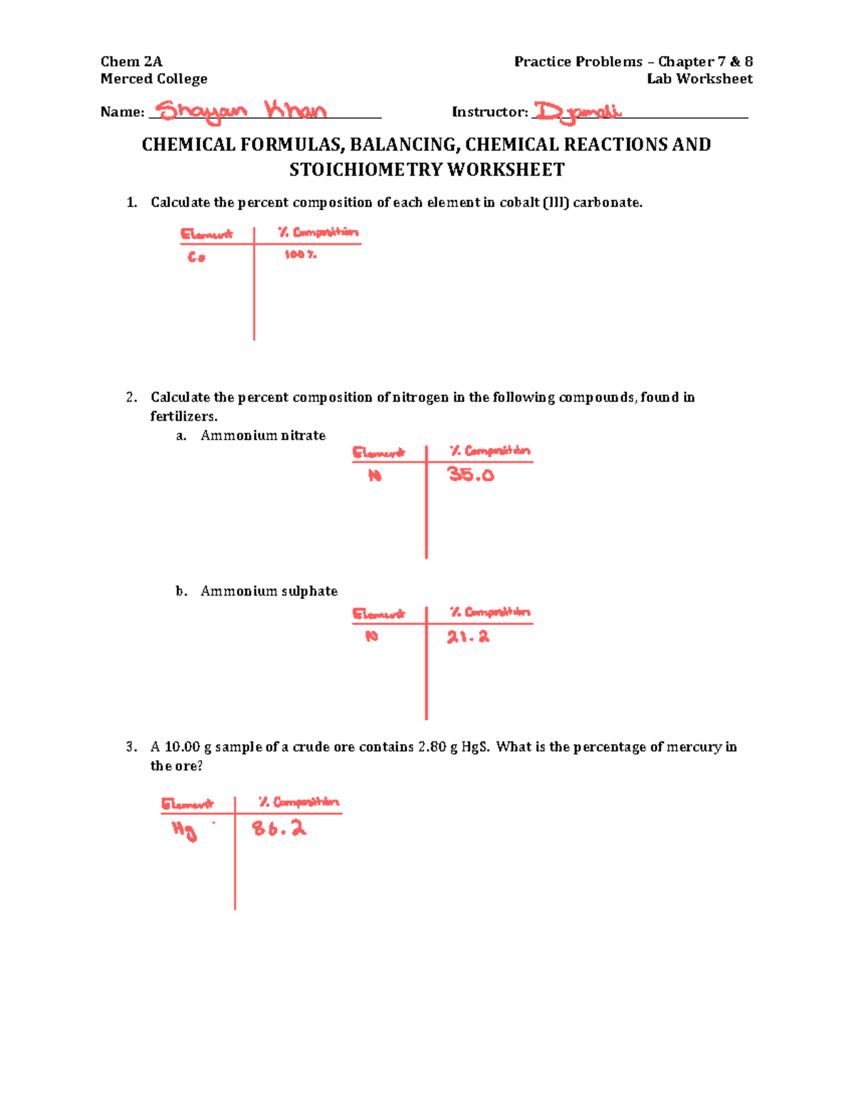 Lab+9+-+Chemical+Equations%2C+Reactions%2C+and+Stoichiometry+Lab ...