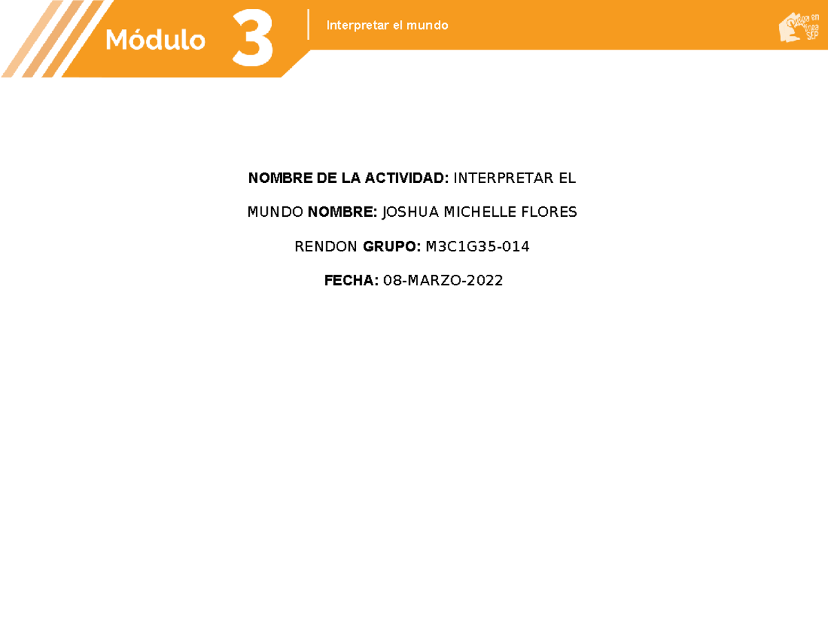 Flores rendon joshua michelle m3s1ai2 - NOMBRE DE LA ACTIVIDAD ...