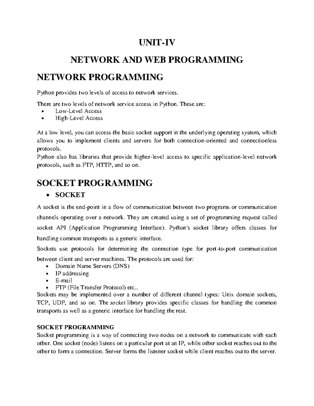 Unit-IV - Lecture Notes 1 - Theory Of Computation - Studocu