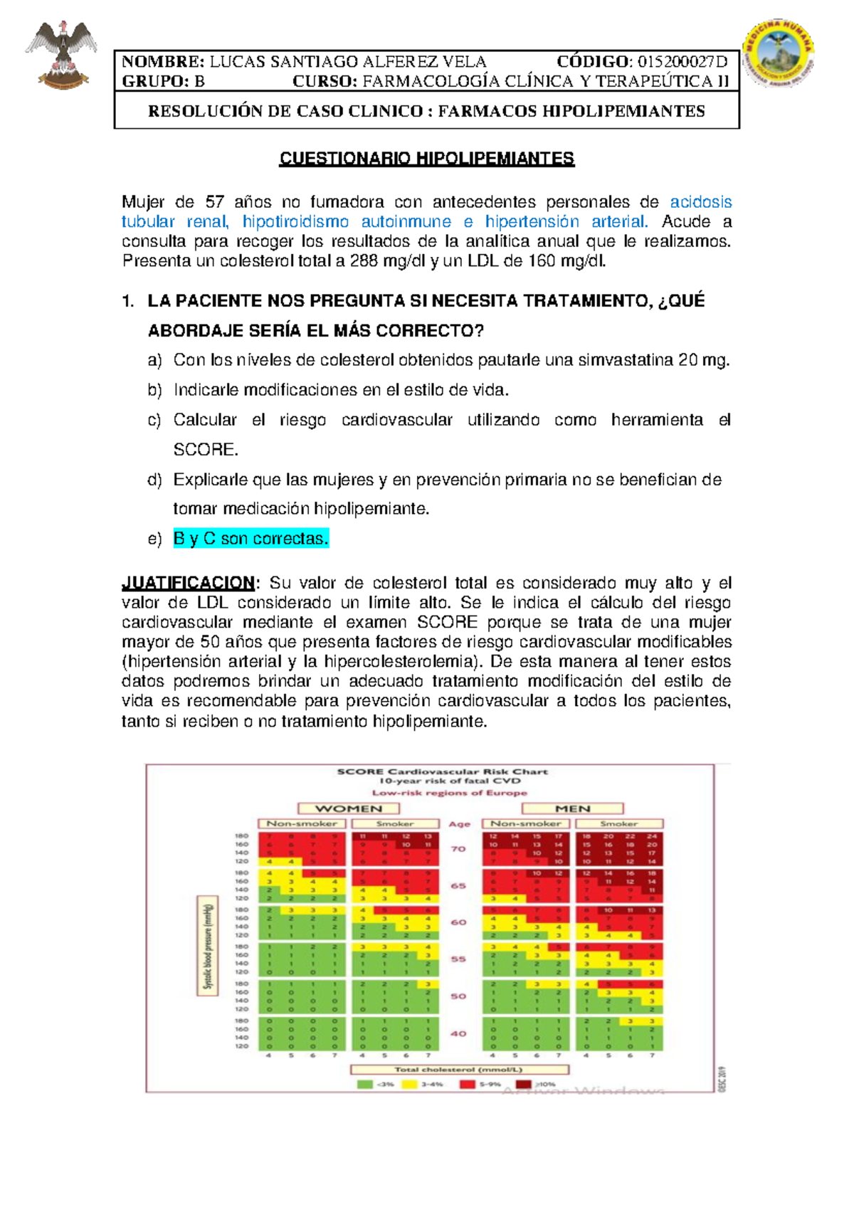 Hipolipemiantes - GRUPO: B CURSO: FARMACOLOGÍA CLÍNICA Y TERAPEÚTICA II ...