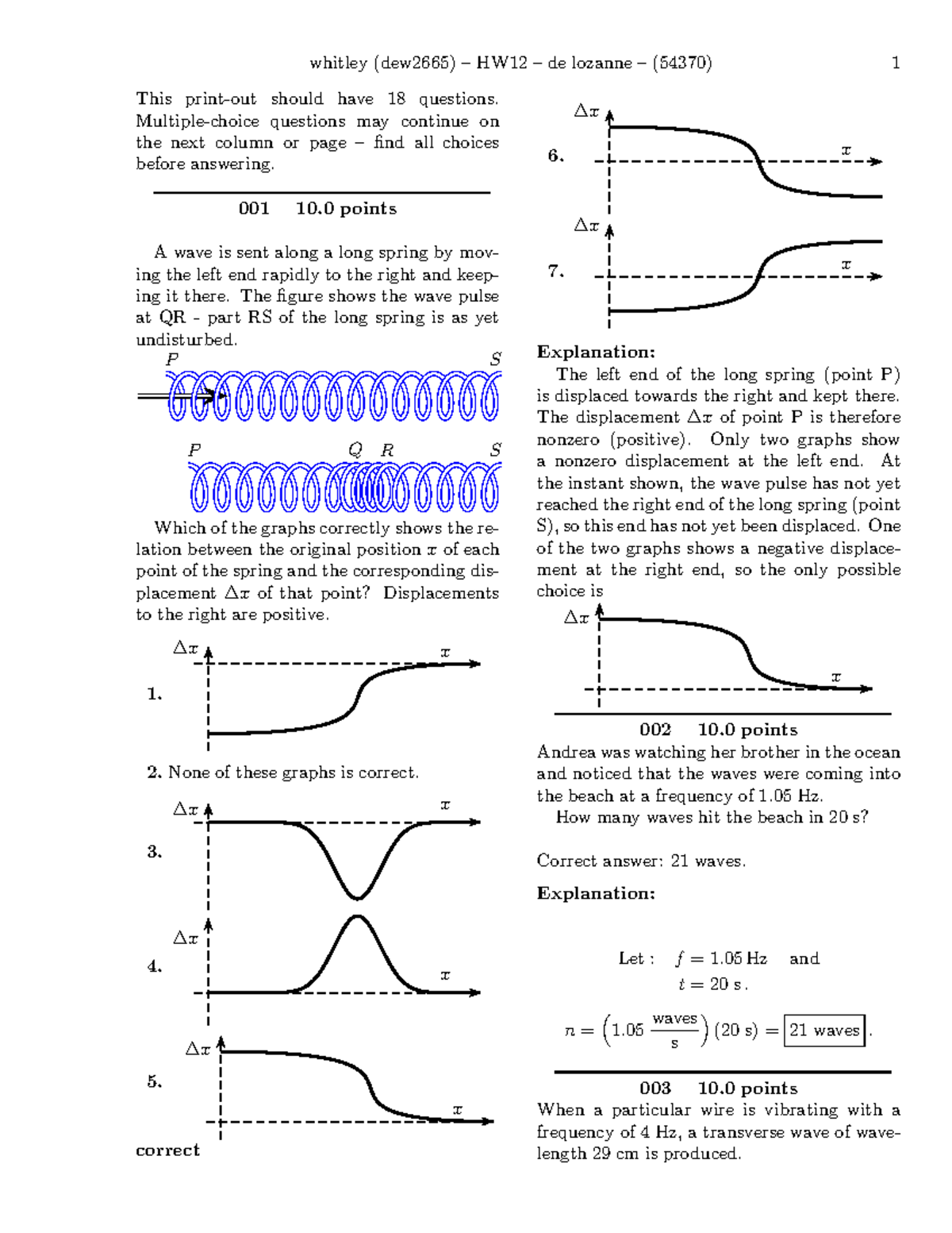 HW 12 (solutions) - This print-out should have 18 questions