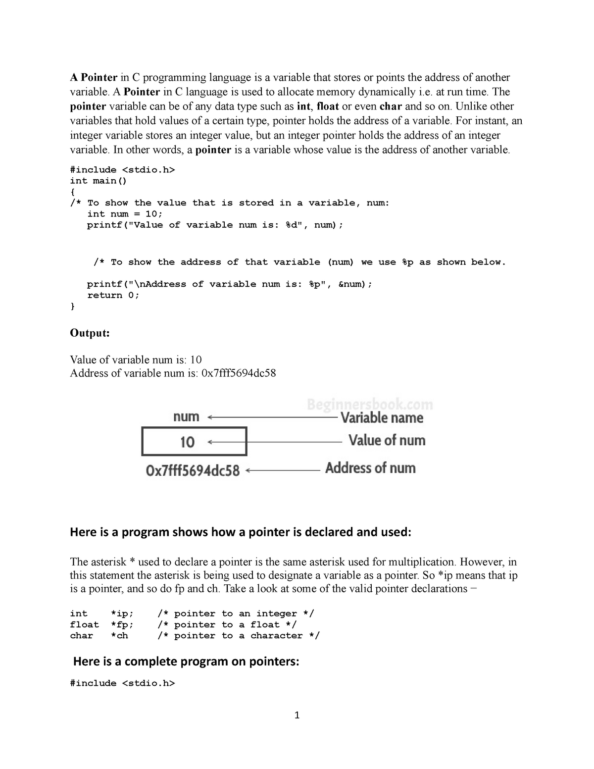 pointers-notes-a-pointer-in-c-programming-language-is-a-variable-that