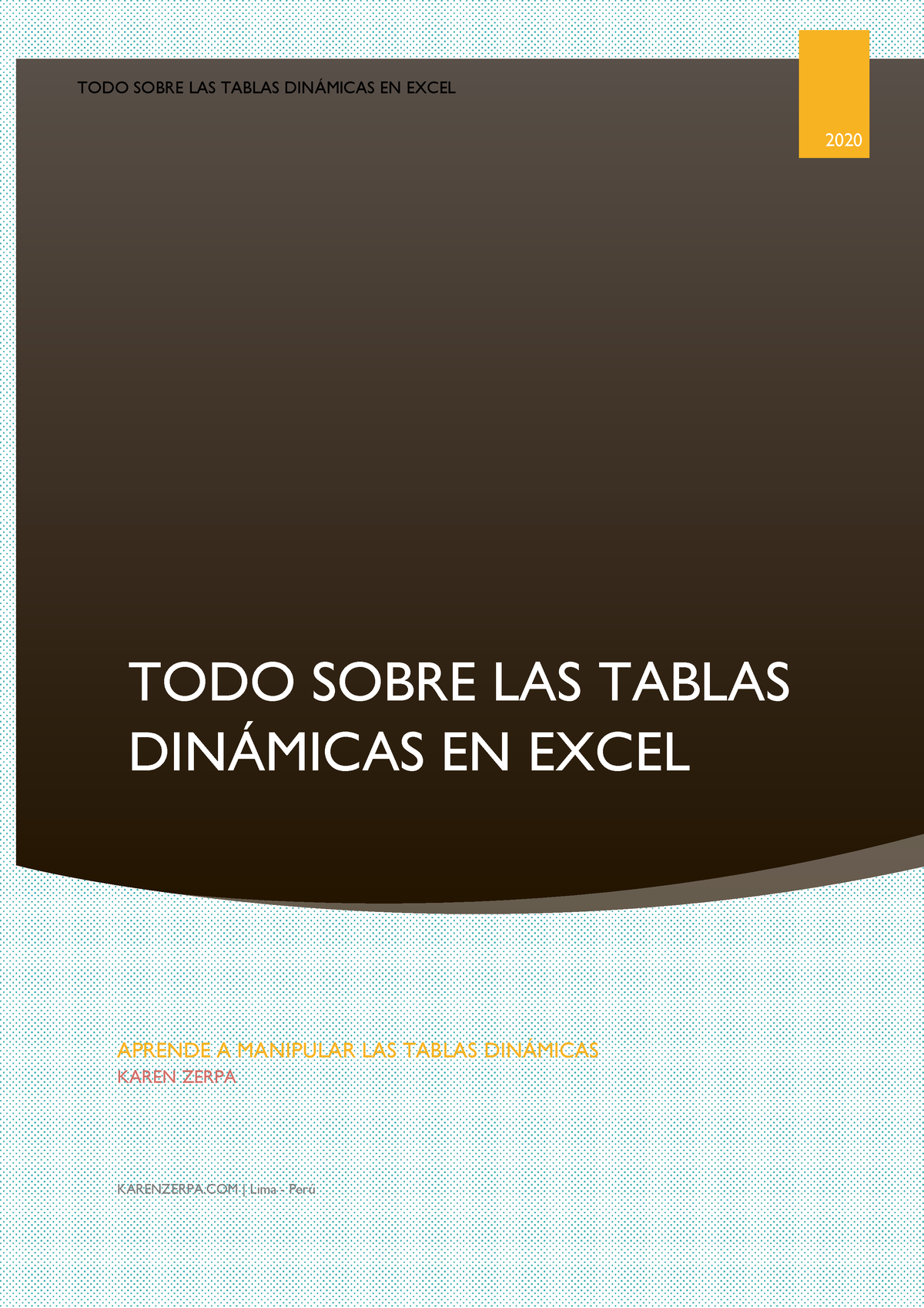 Ebook Tablas Dinámicas En Excel - TODO SOBRE LAS TABLAS DIN¡MICAS EN ...