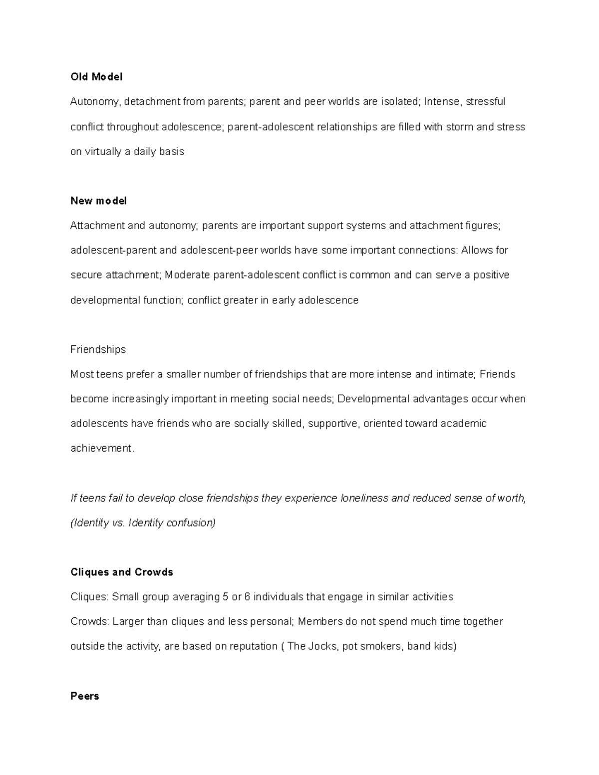 Ch. 12 pt. 2 - Google Docs - Old Model Autonomy, detachment from ...