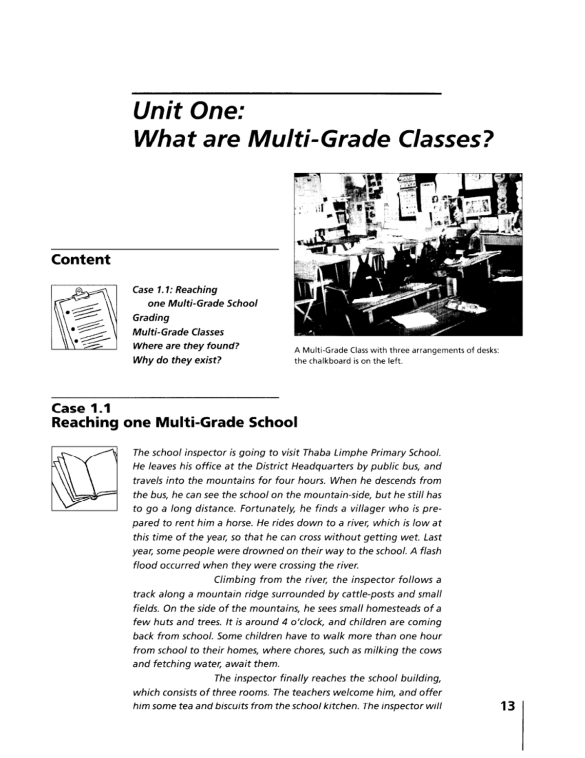The Nature of Multigrade (Multiage) Teaching (Classes) - Unit One: What ...