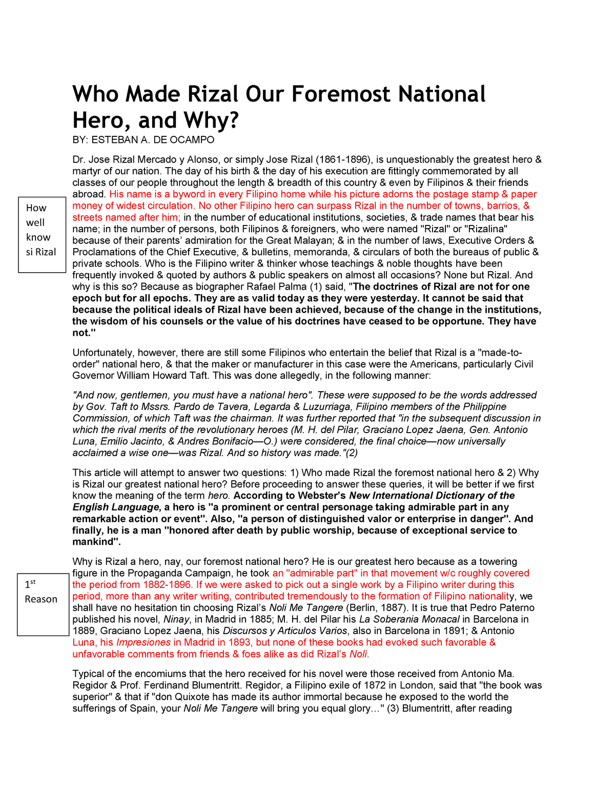 the great national hero essay