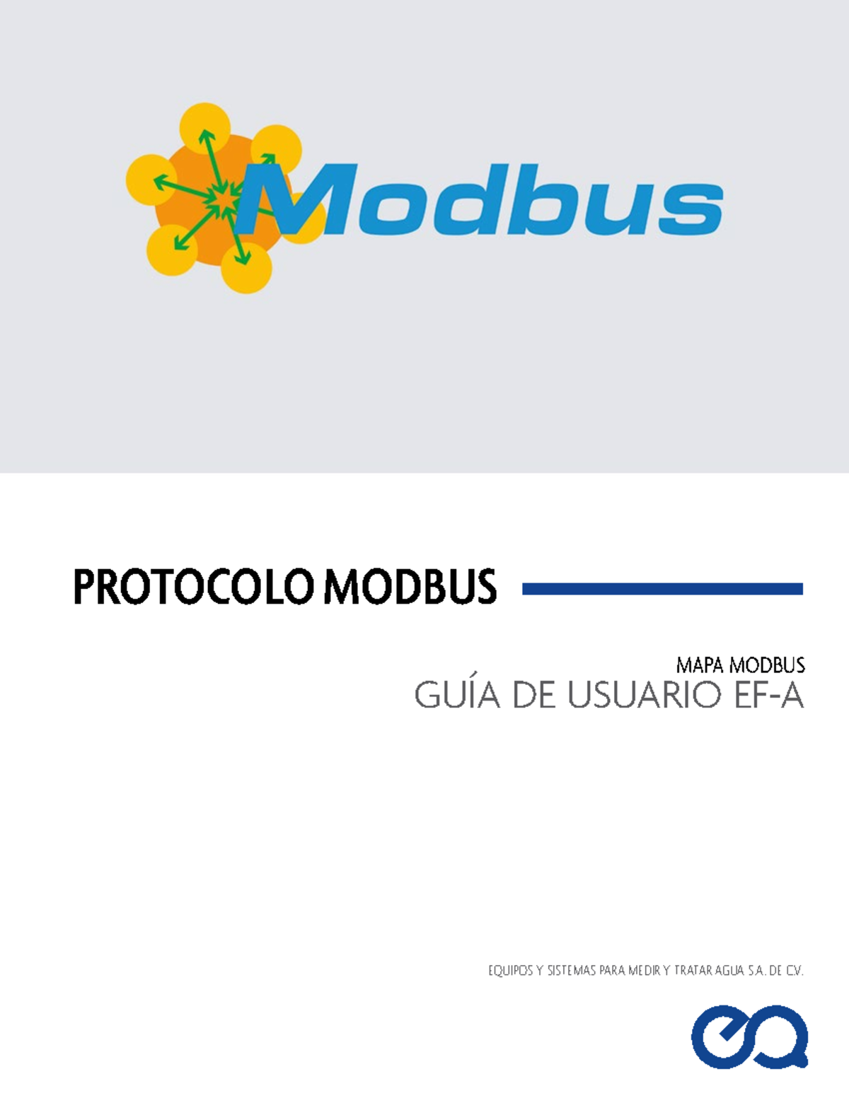 Mapa Modbus EF-A - PROTOCOLO MODBUS GUÍA DE USUARIO EF-A MAPA MODBUS ...
