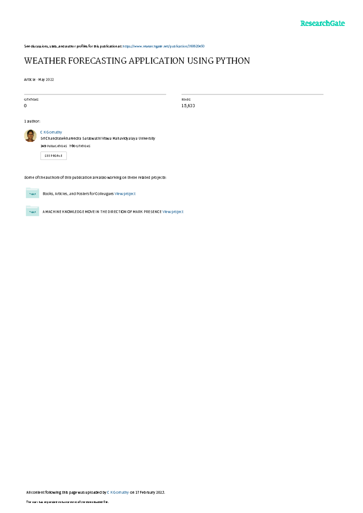Weatherforecasting - See discussions, stats, and author profiles for ...