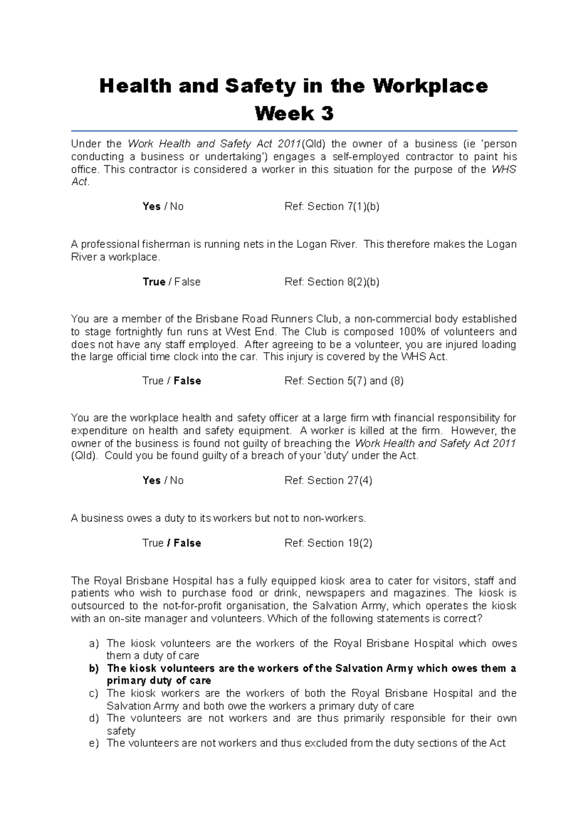 Week 3 - Exercises with Answers - 1004GIR - Griffith - Studocu