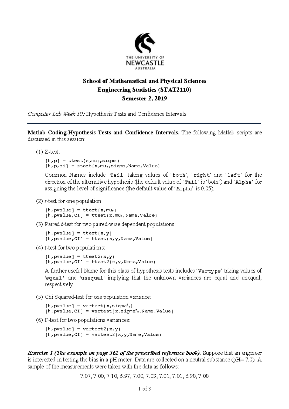 Computer Lab Week 10 - Lecture notes 10 - 1 of 3 School of Mathematical ...
