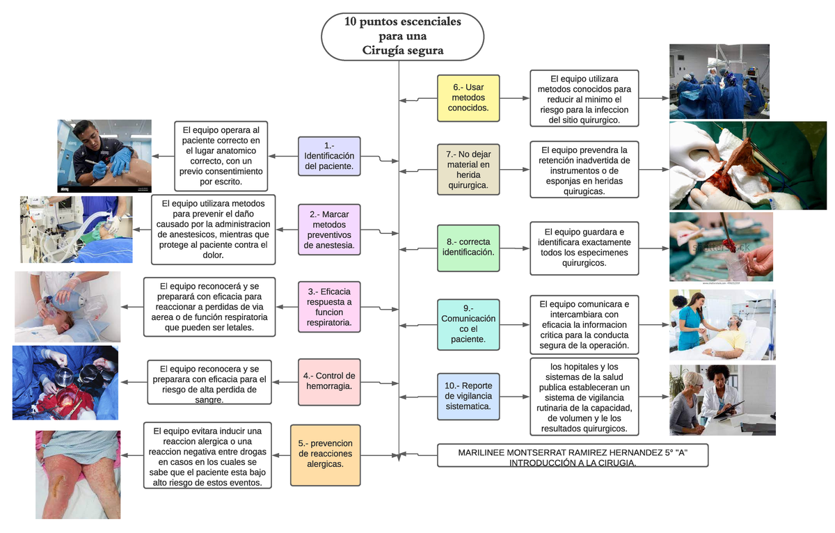 10 Pasos Para Cirugia Segura 10 Puntos Escenciales Para Una Cir Ugía Segura 1 Identificación 4580