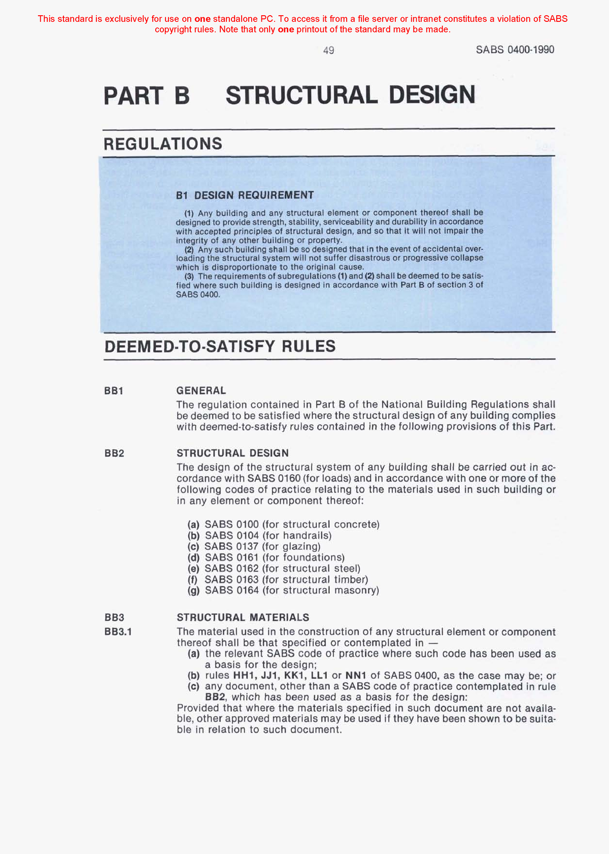 SANS10400-B - SANS Docs - 49 SABS 0400- PART B STRUCTURALDESIGN R ...