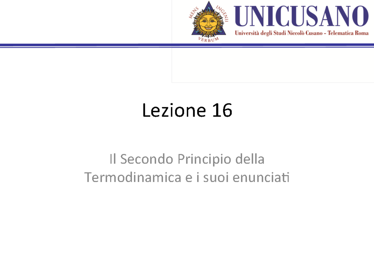 Slide Mod 4 Pdf - Appunti Di Lezione 4 - Lezione 16 Il Secondo ...