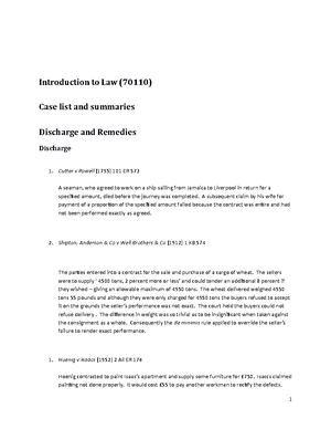 Module 7 Case Summaries ( Subject Outline)docx - Introduction To Law ...