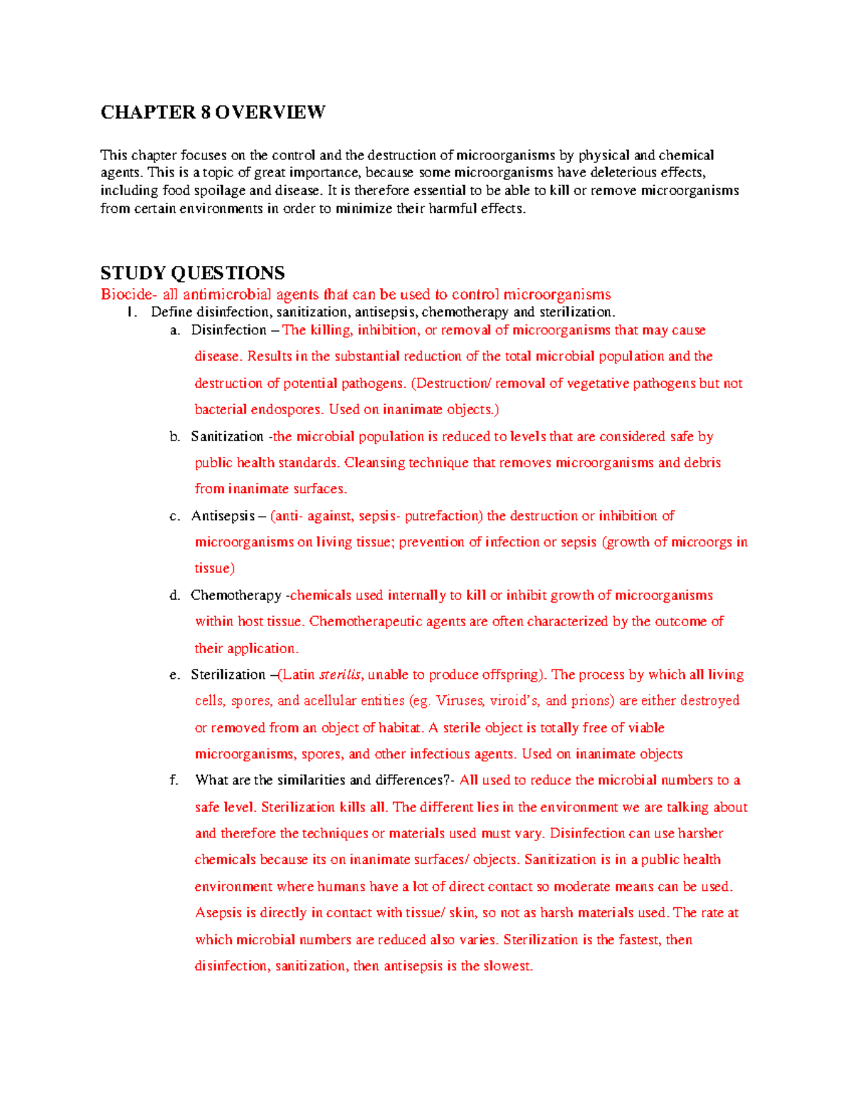 Chapter 8 Study Guide - CHAPTER 8 OVERVIEW This Chapter Focuses On The ...