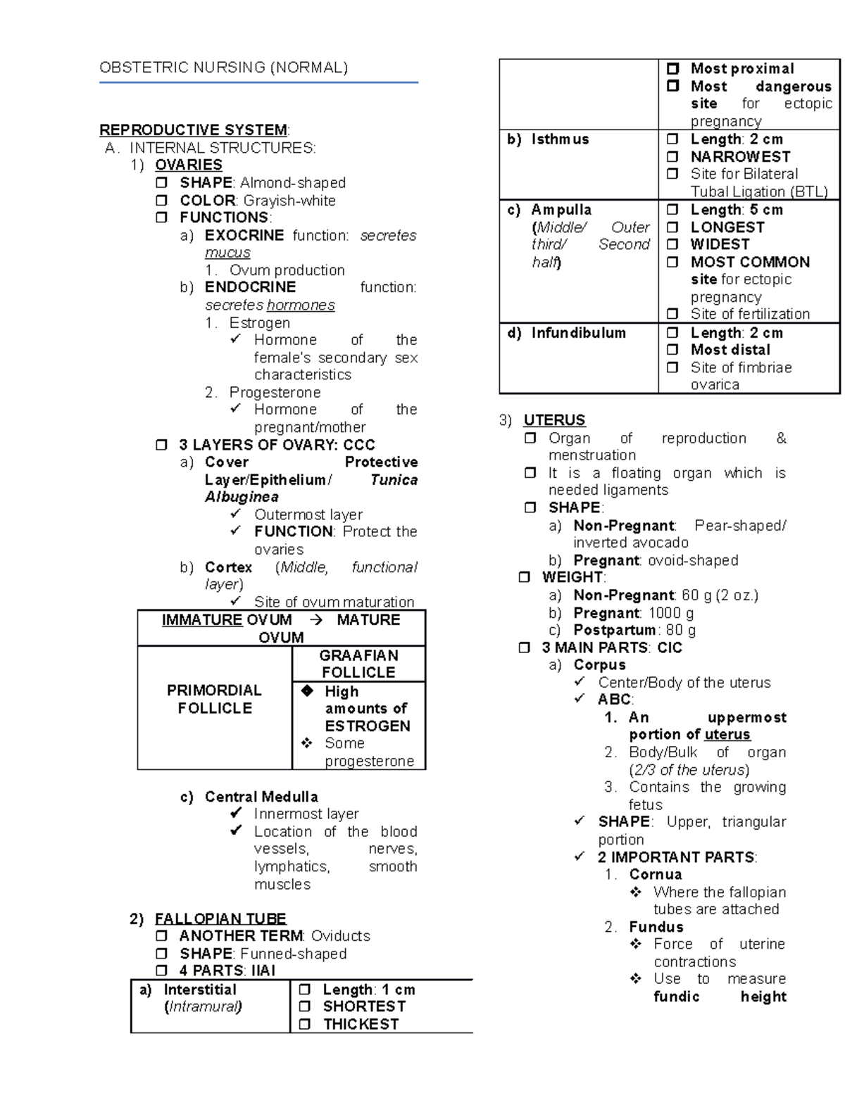 Obstetric Nursing Normal Abnormal OBSTETRIC NURSING (NORMAL