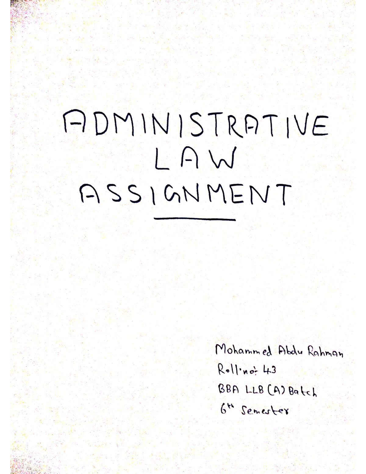 application activity administrative law analysis assignment