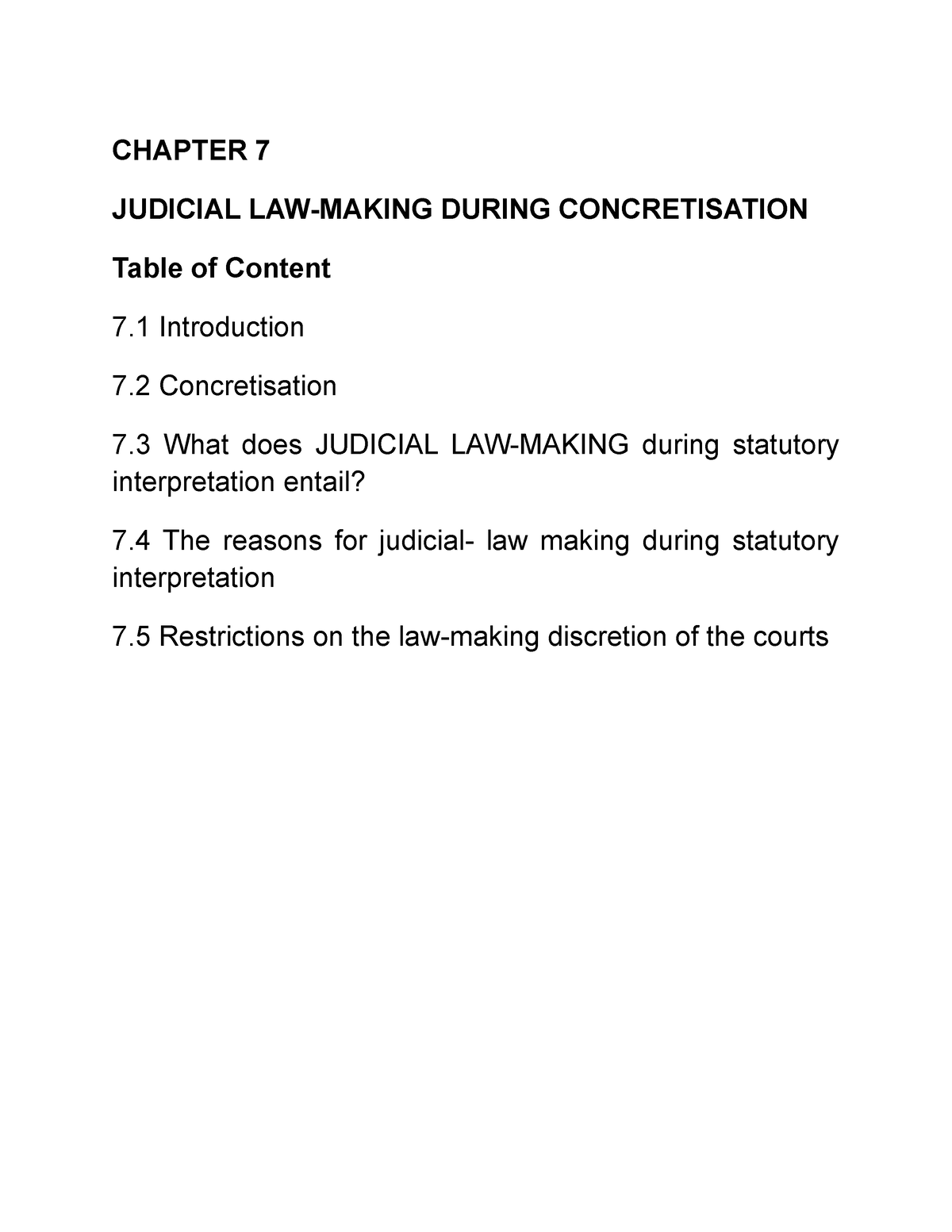 Statutory Interpretation Chapters 7;8 And 9 Final - CHAPTER 7 JUDICIAL ...