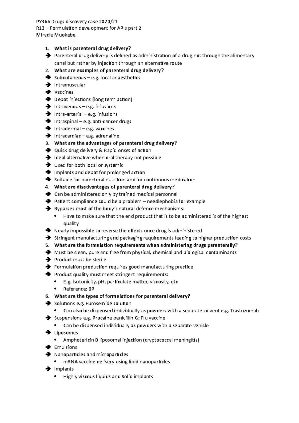 R13 - Formulation development procedures for APIs part 2 - R13 ...